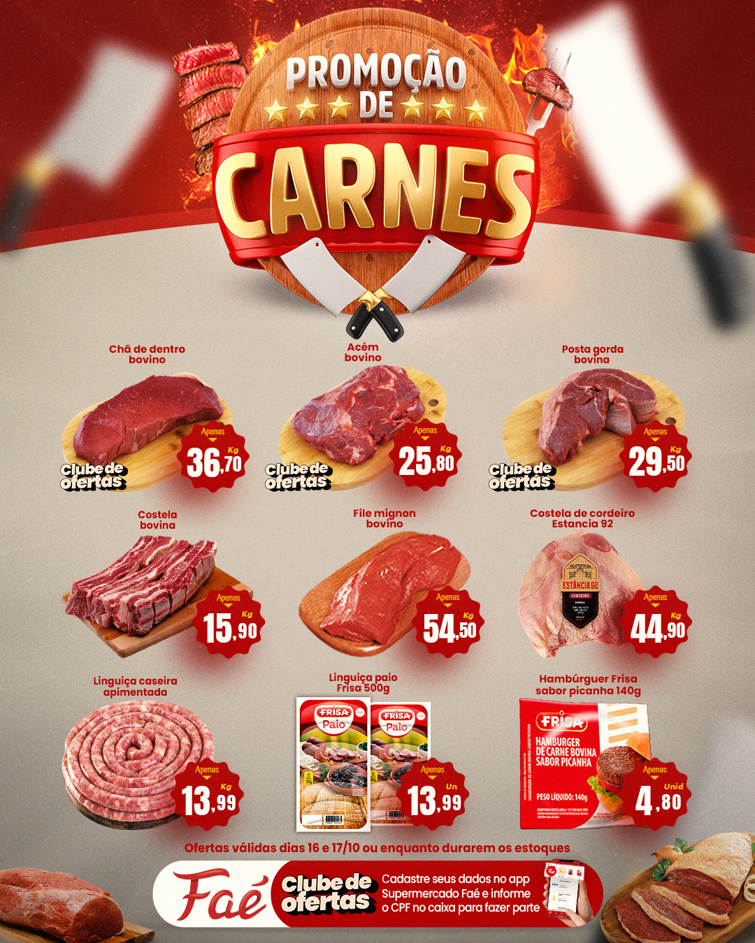 promoçao de carnes certo