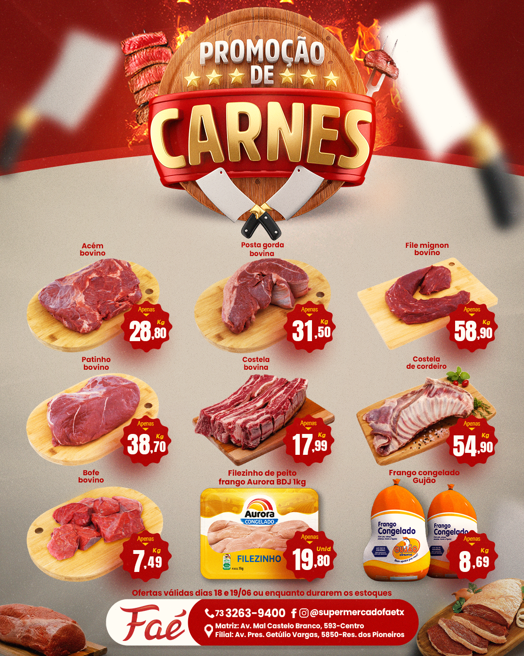 promoçao de carnes certo